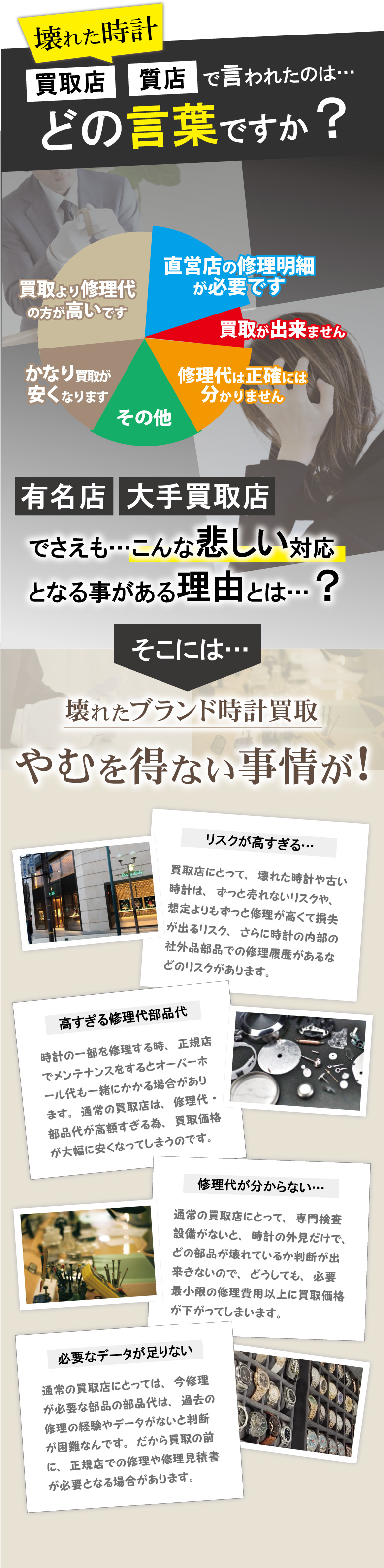 ブランド時計買取不可理由