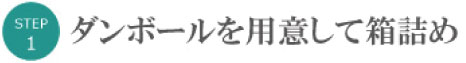 自分で箱を用意して箱につめる