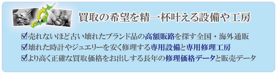 高価買取を叶える専門設備と鑑定器具