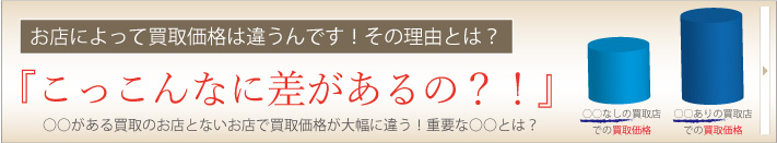 壊れたブランド時計買取価格の差