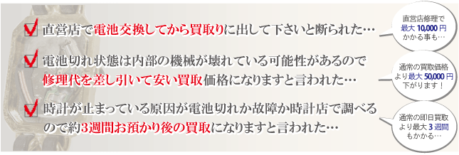 電池キレの買取例